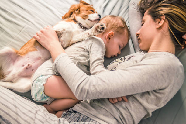 istock mother and her baby peacefully sleeping 1128027667