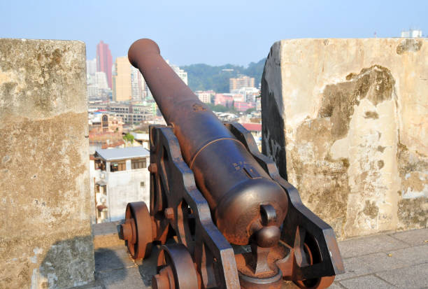 istock Monte Fortress - colonial artillery, Macau, China 1128028695
