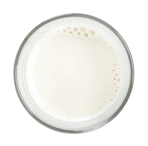 istock Glass of fresh milk, isolated on white 1128028910