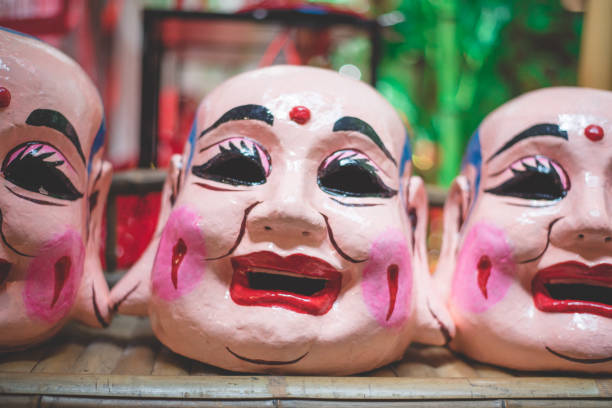 istock Traditions Chinese Lion Dance Monk Mask 1128031619