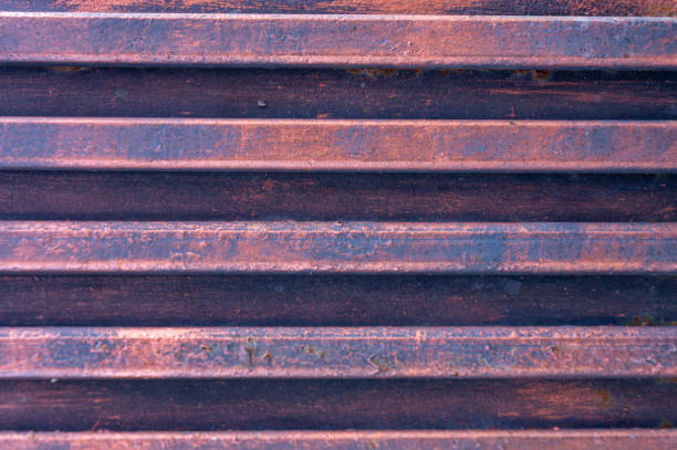 istock Metal fence texture closeup 1128031838