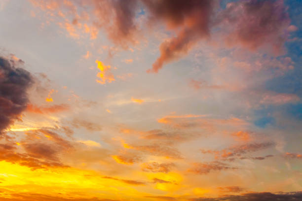 istock Low Angle View Of Cloudy Sky During Sunset 1128041741