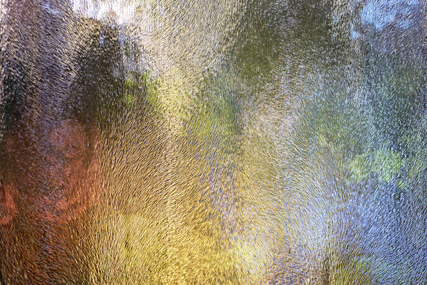 Antique Colorful Window in Squares