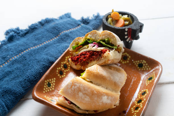 istock Mexican Food. Chorizo sandwich 