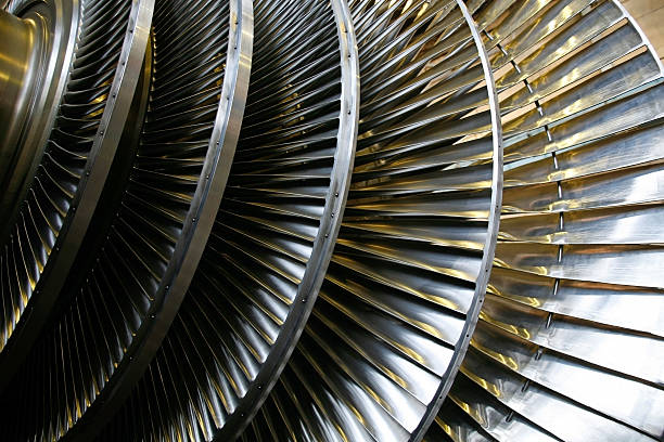 istock Power station turbine rotor 112804810
