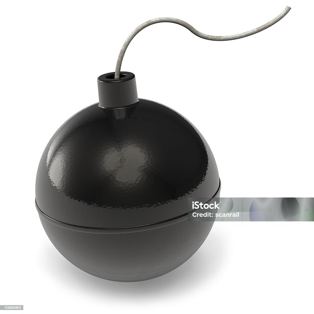 Black bomb - Lizenzfrei Zündschnur Stock-Foto