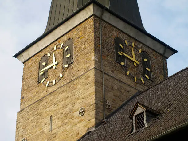 Tower of St. Peter's Church (Petrikirche) in Muelheim