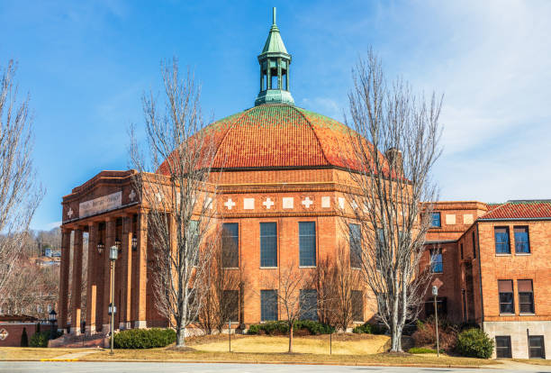 Basilica of the National Shrine of the Immaculate Conception at Catholic University of America in Washington DC, USA.