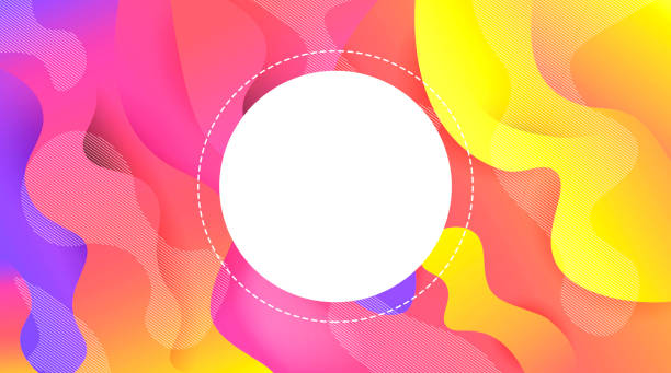 istock abstract waves with shades of light yellow and lilac with white figures 1128052597