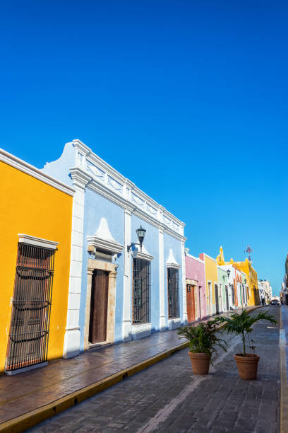 istock Colorful Street in Campeche, Mexico 1128055451