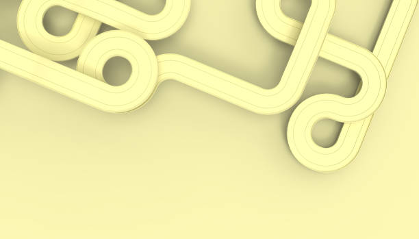 istock Fun, retro-colored free form line background. Contemporary Art Concept 1128055672