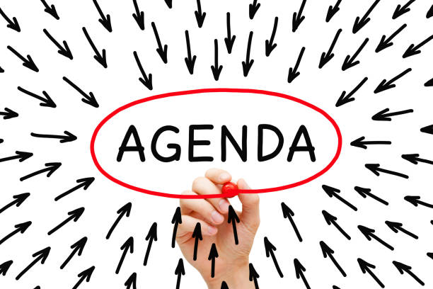 istock Agenda Concept With Many Arrows 1128056455
