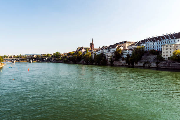 istock Architecture along Rhine River in Basel, Switzerland 1128064092