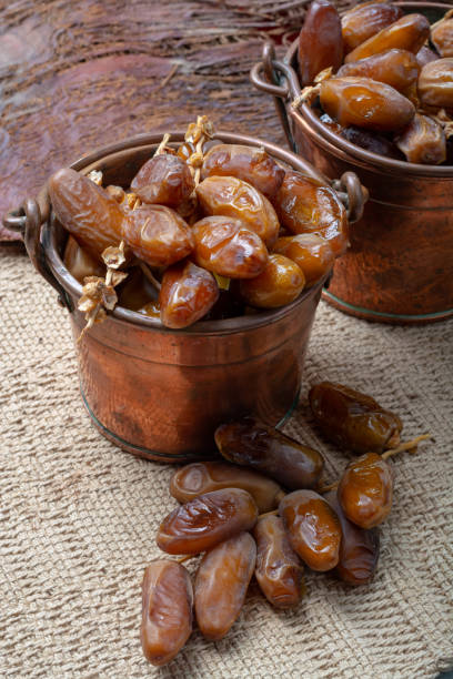 istock Authentic Tunisian Deglet Nour dried dates with soft honey-like taste 1128065407