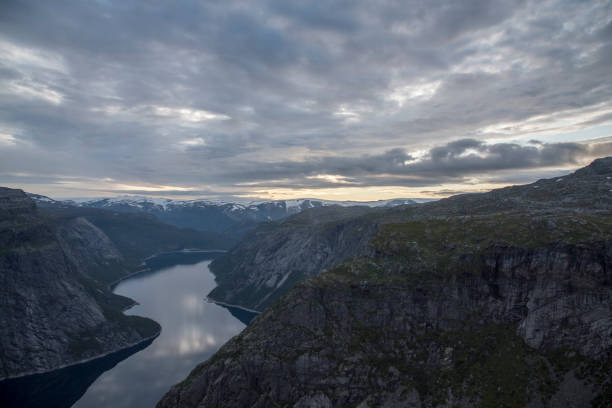 istock Hiking to the Trolltunga 1128065566