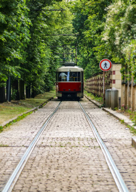 istock Street Car in Prague 1128066072