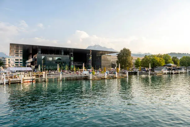 Lucerne Culture and Congress Hall (KKL) in Switzerland.