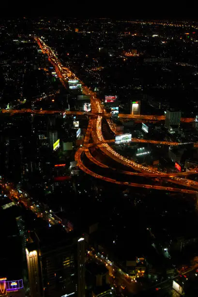 Photo of Night Bangkok, cityscape of the eastern city