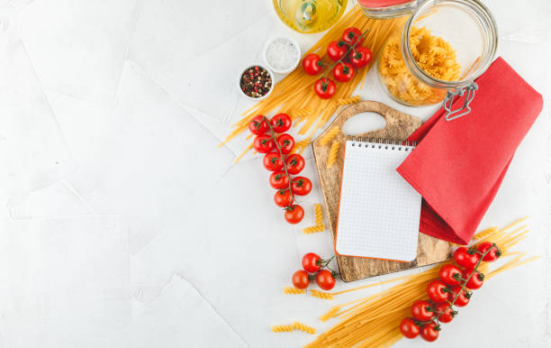 istock Italian Pasta with tomatoes, oil 1128067916