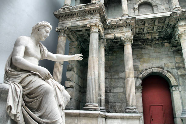 The entrance gate of Anatolian Civilizations (Anadolu Medeniyetleri Muzesi). Ankara, Turkey - August 16, 2023.