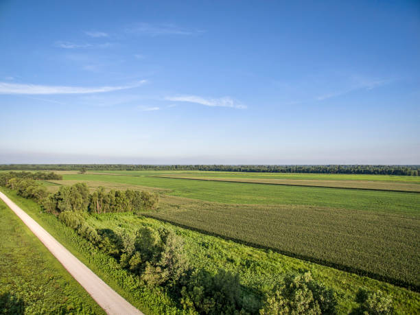 istock road and farmland aerial view 1128072254