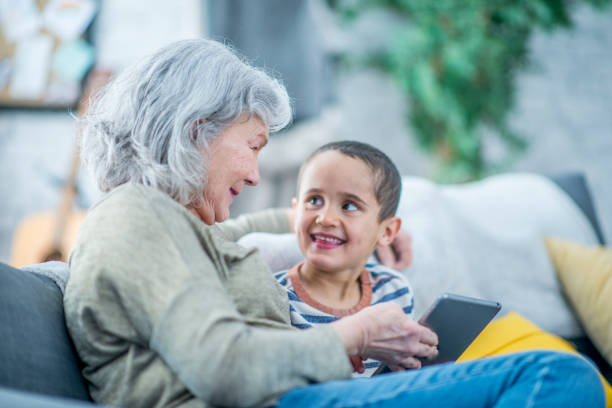 istock Grandmother And Grandson 1128073380
