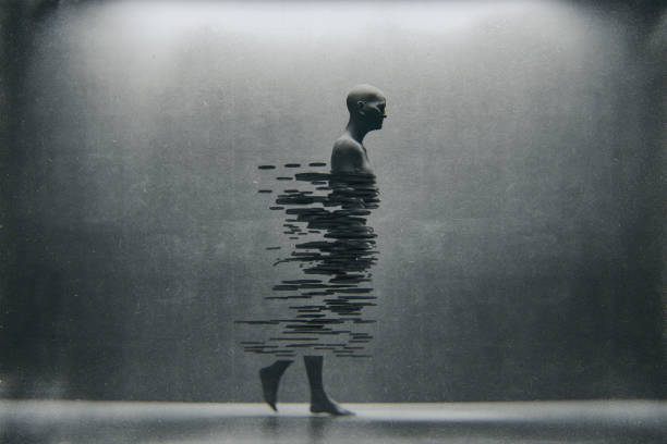 deconstructie van de man - onderdeel van fotos stockfoto's en -beelden