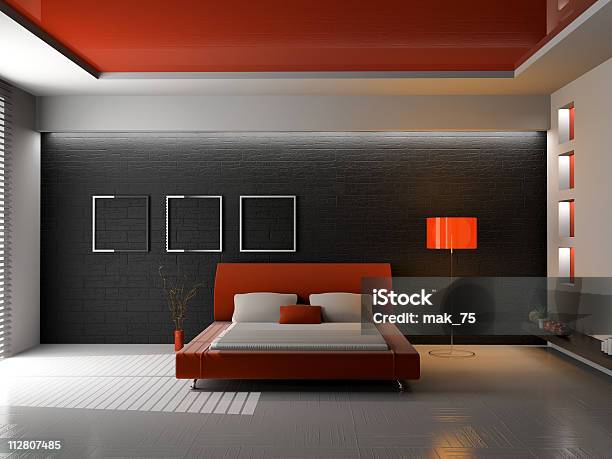 Schlafzimmer Mit Stockfoto und mehr Bilder von Architektur - Architektur, Behaglich, Bett