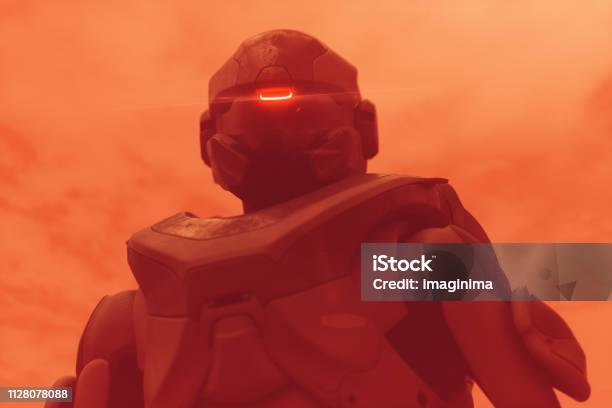 Cyborg Warrior Stock Photo - Download Image Now - Video Game, Characters, Robot