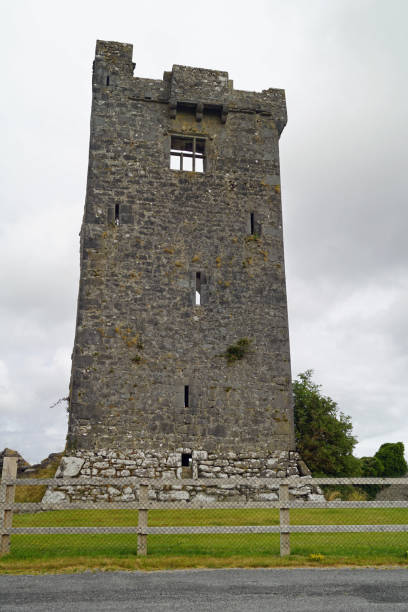 istock Wild Atlantic Way  ruined tower on the wayside 1128084579