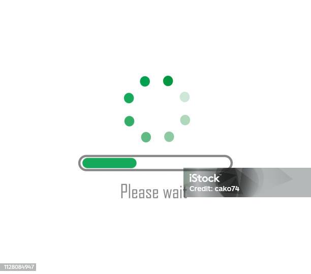 Please Wait Loading Illustration Stock Illustration - Download Image Now - Slow, Waiting, Icon Symbol