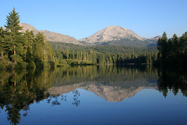 istock Manzanita Lake on late afternoon 112809754