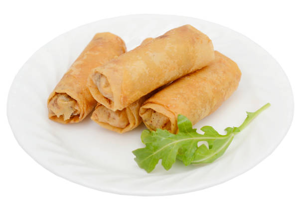 Egg rolls of plate food