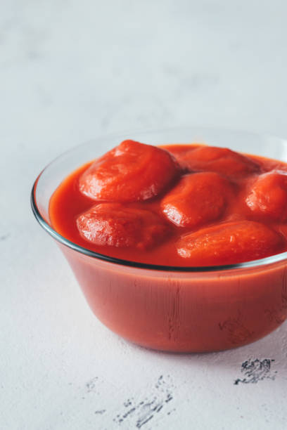 istock Bowl of canned tomatoes 1128105990