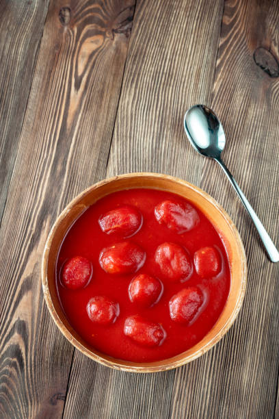 istock Bowl of canned tomatoes 1128106027