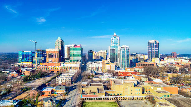 istock Downtown Raleigh, North Carolina, USA Drone Skyline Aerial 1128106972