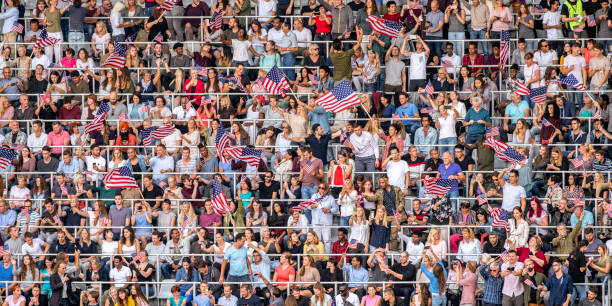 istock USA supporters waving their flags on a stadium 1128114564