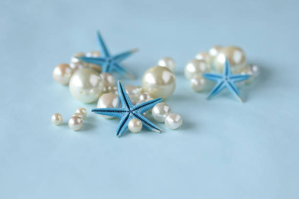 夏のイメージ (星の魚および真珠) - pearl shell starfish beach ストックフォトと画像