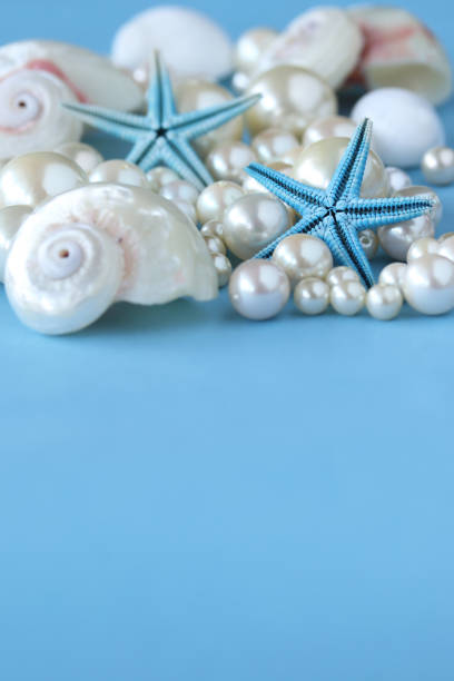 夏のイメージ (星の魚および真珠) - pearl shell starfish beach ストックフォトと画像