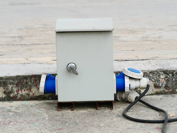 istock Waterproof Exterior Power Outlet 1128129367