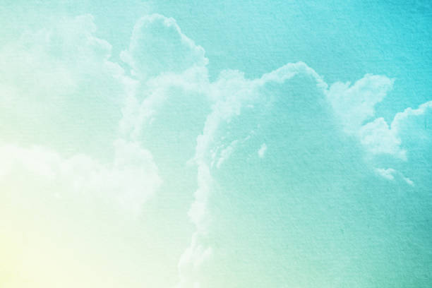 istock fantasy cloudy sky with pastel gradient color and grunge paper , nature abstract background 1128130282