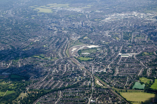 istock Selhurst railway depot, aerial view 1128139759