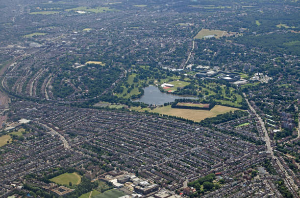 Wimbledon, South London - aerial view