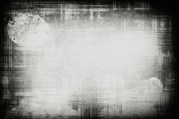 istock Grim grunge background. Monochrome abstract texture. Vintage old surface in scratches and chips 1128140544