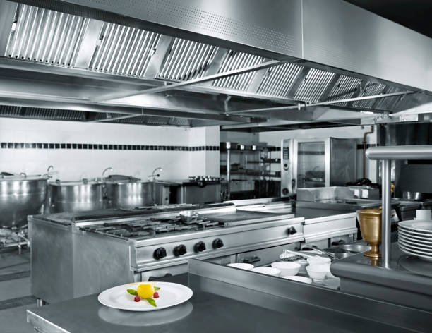 istock Gourmet dessert in commercial kitchen 1128144144