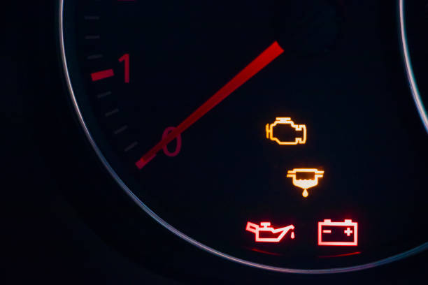 istock fuel symbol on modern car dashboard.dashboard lights signal display before start driving 1128163746