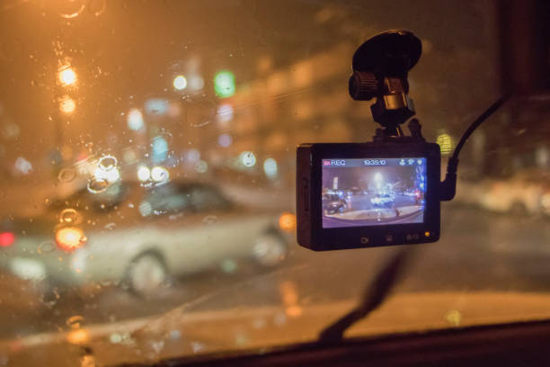 istock CCTV car camera for safety drive on the road.VDO Camera technology record accident event for driver. 1128163869