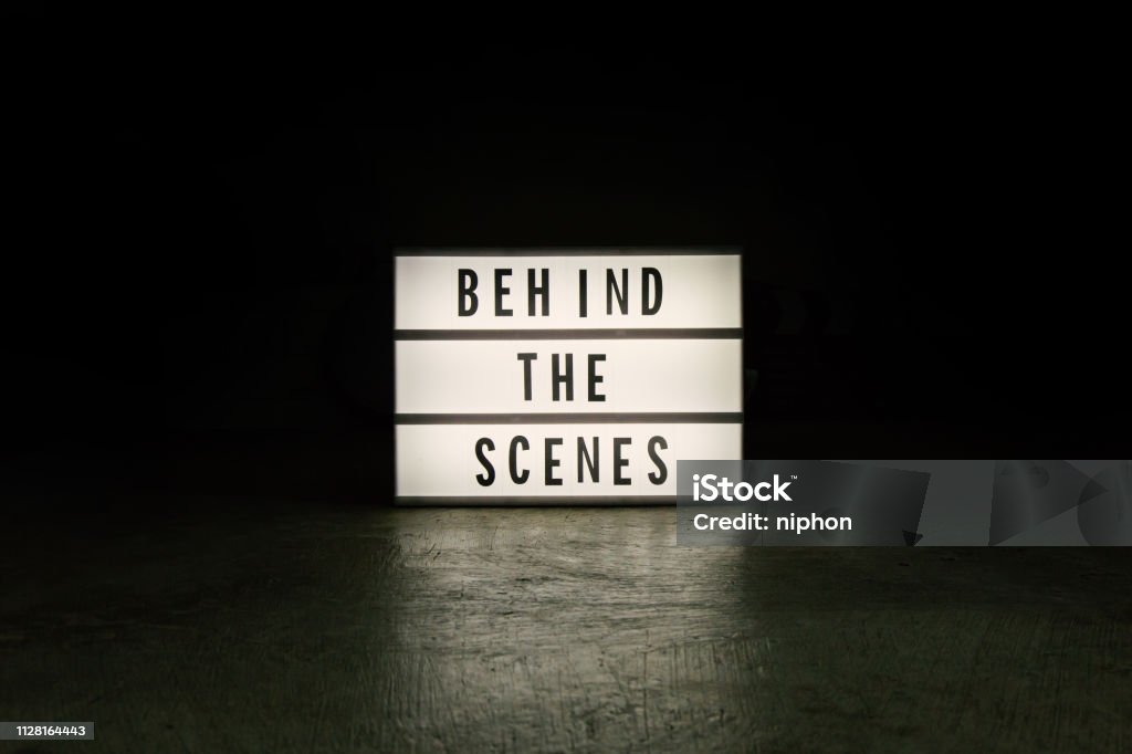 The Cinema Light Box In Dark Tone Film Content Stock Photo - Download Image  Now - Backstage, Film Industry, Lightbox - iStock