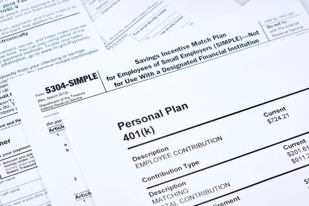 istock Tax reporting and retirement plan 1128171034