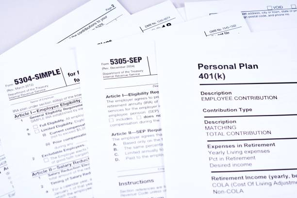 istock Tax reporting and retirement plan 1128171065